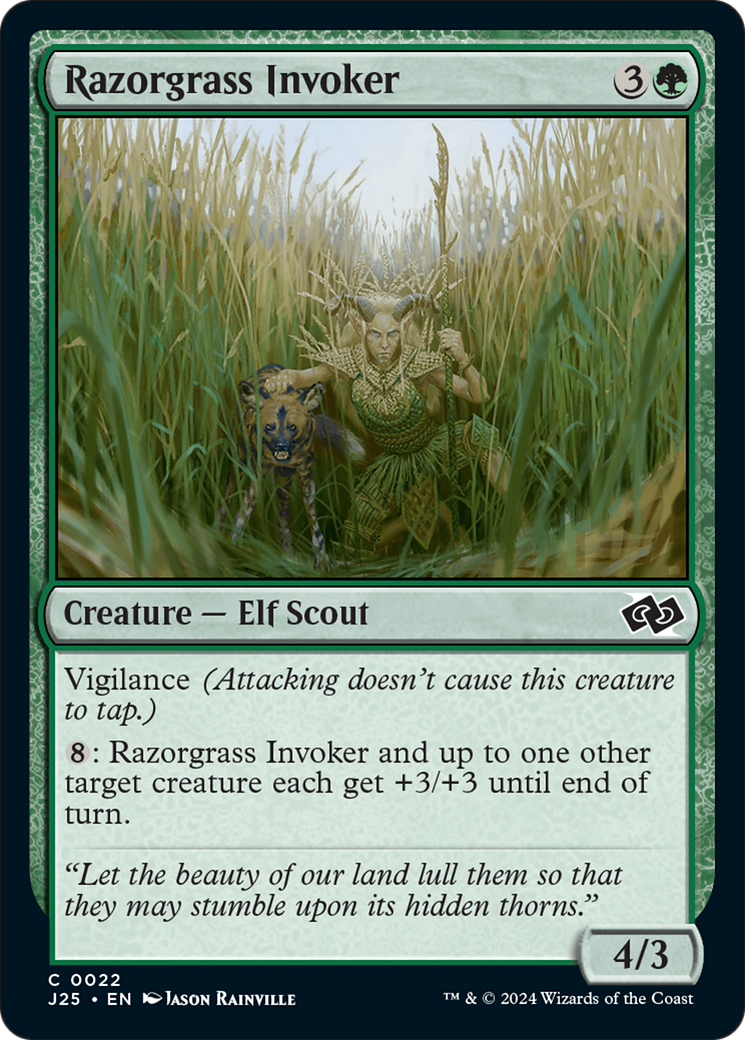 Image of Razorgrass Invoker (J25-022) - Foundations Jumpstart