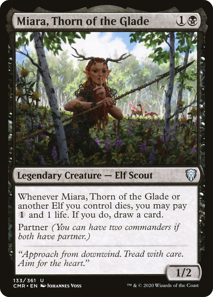 Image of Miara, Thorn of the Glade (CMR-133) - Commander Legends Foil