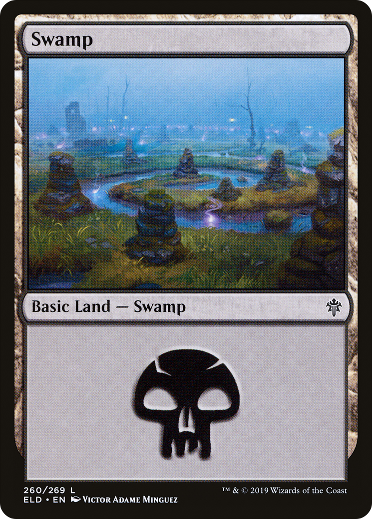 Image of Swamp (260) (ELD-260) - Throne of Eldraine Foil