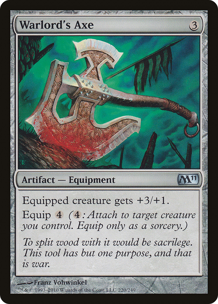 Image of Warlord's Axe (M11-220) - Magic 2011 Foil