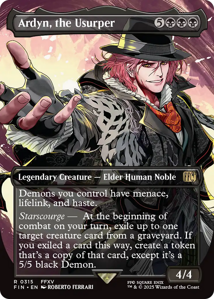 Image of Ardyn, the Usurper (0315) (Borderless) (FIN-315) - FINAL FANTASY (Borderless) Foil