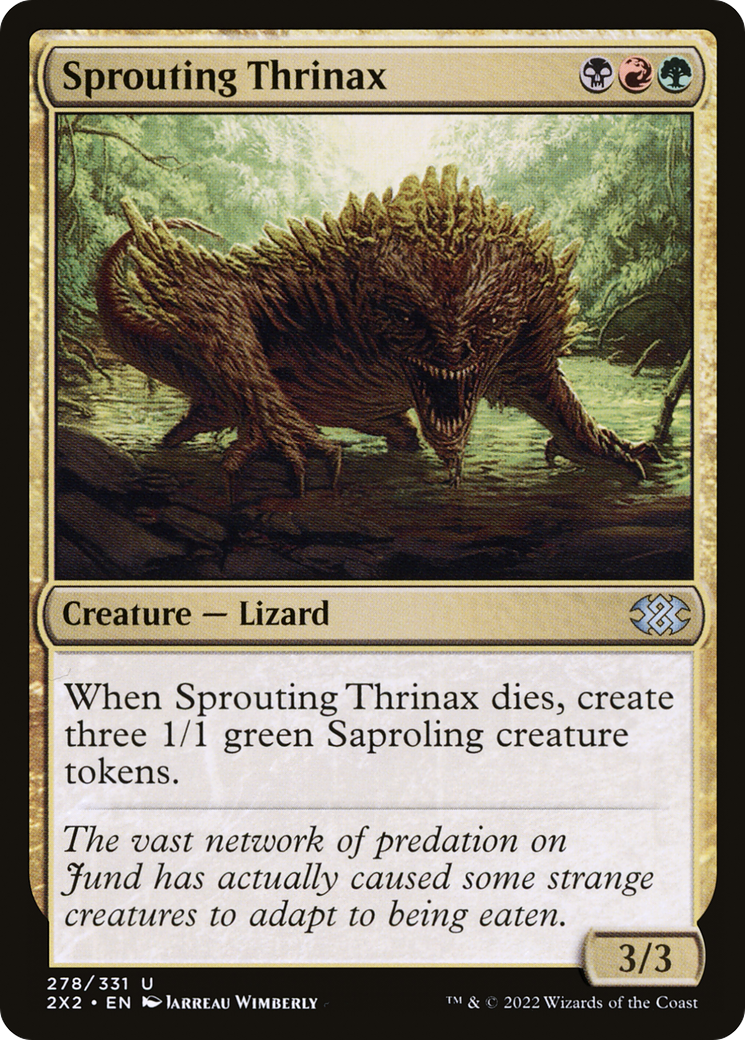 Image of Sprouting Thrinax (2X2-278) - Double Masters 2022 Foil