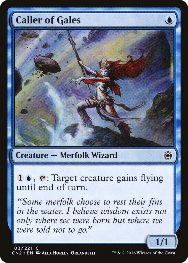 Image of Caller of Gales (CN2-103) - Conspiracy: Take the Crown Foil