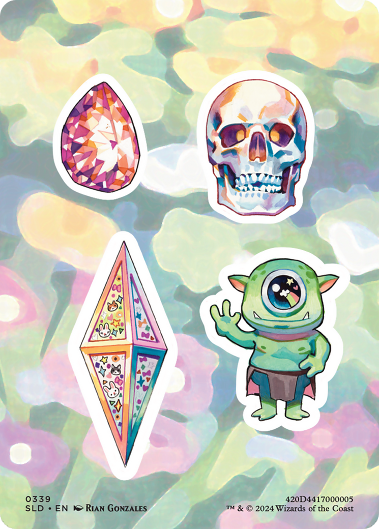 Image of Sticker sheet (SLD-339) - Secret Lair Drop Foil