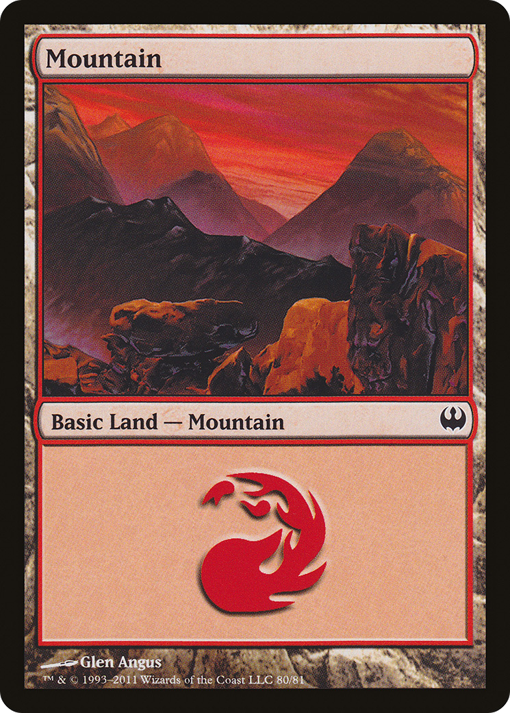Image of Mountain (80) (DDG-080) - Duel Decks: Knights vs. Dragons