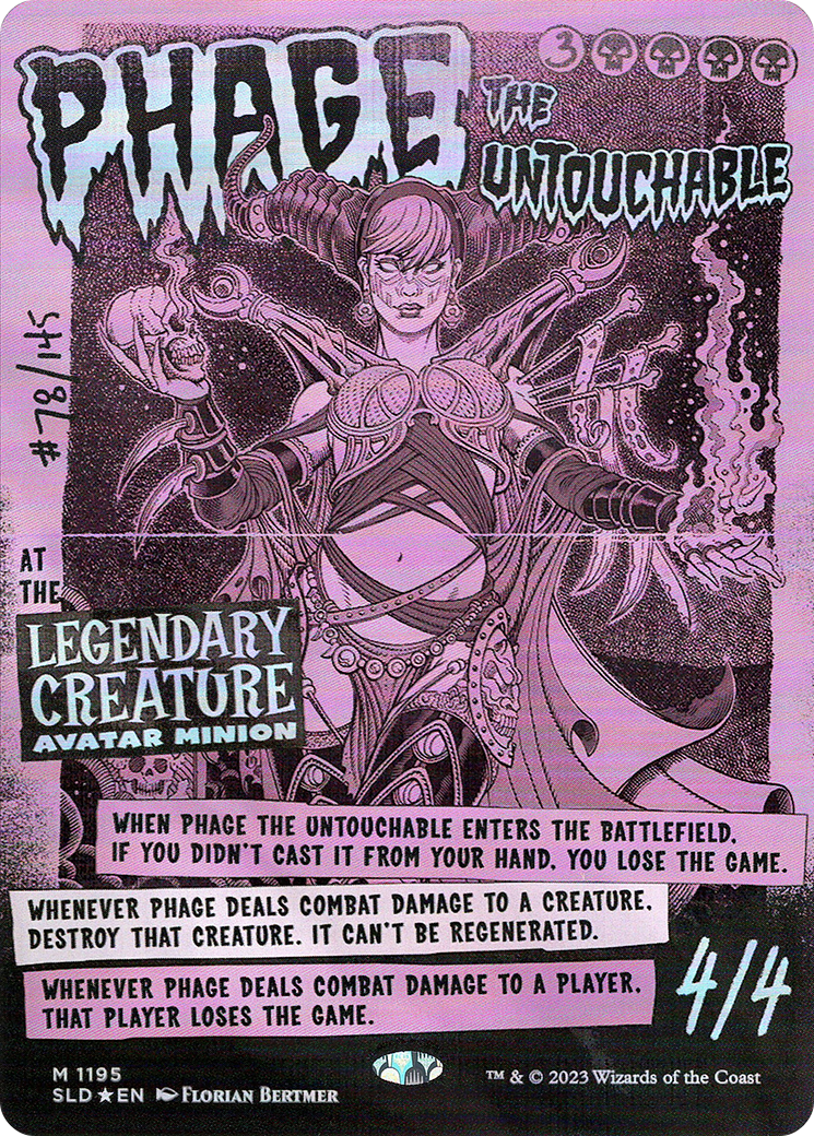 Image of Phage the Untouchable (SLD-1195) - Secret Lair Drop (Borderless) Foil