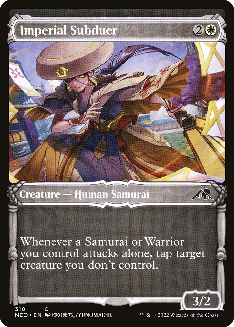Image of Imperial Subduer (Showcase) (NEO-310) - Kamigawa: Neon Dynasty: (Showcase) Foil
