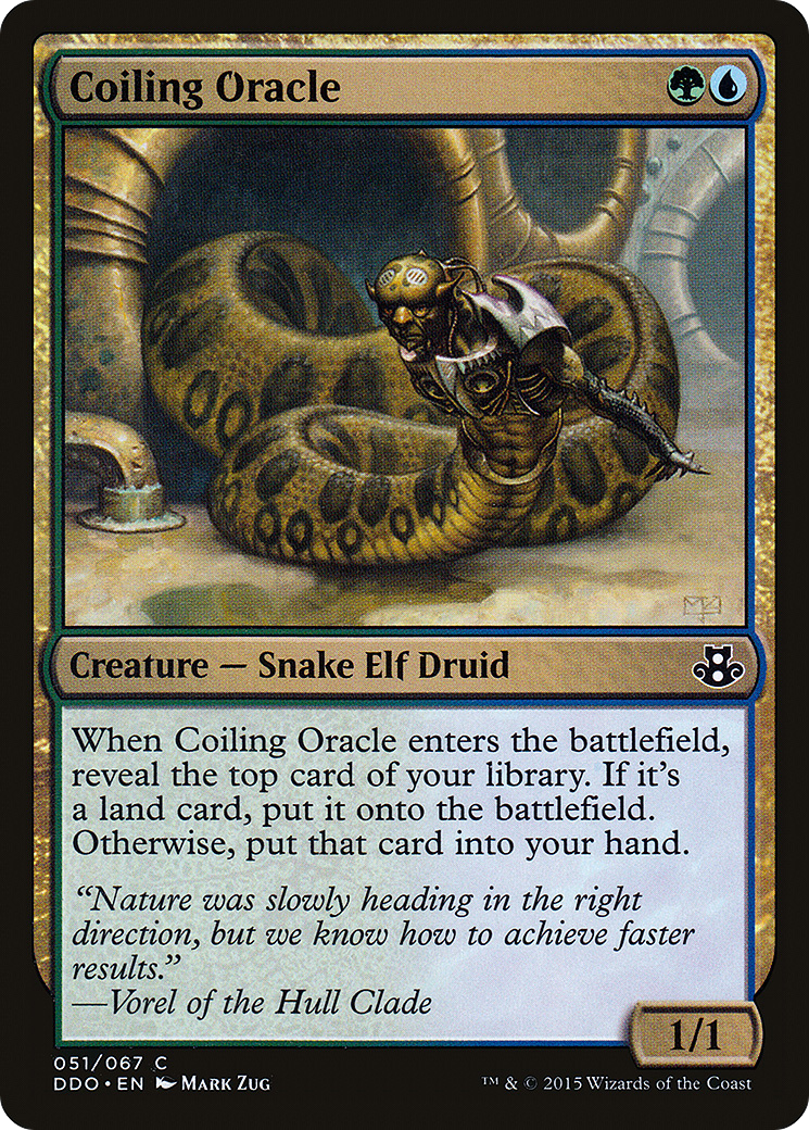 Image of Coiling Oracle (DDO-051) - Duel Decks: Elspeth vs. Kiora