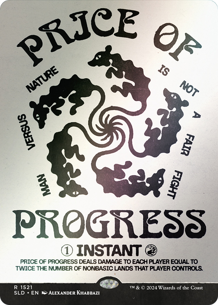 Image of Price of Progress (Rainbow Foil) (SLD-1521★) - Secret Lair Drop: (Showcase) (Borderless) Foil