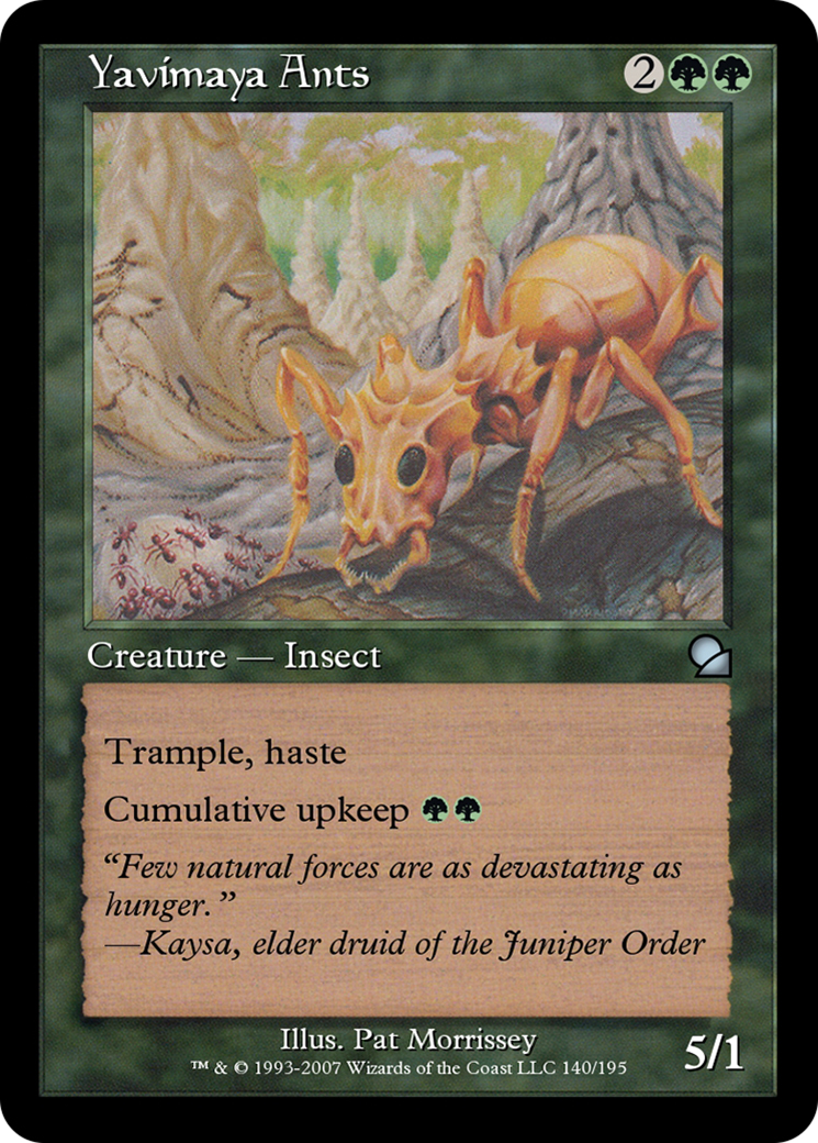 Image of Yavimaya Ants (ME1-140) - Masters Edition