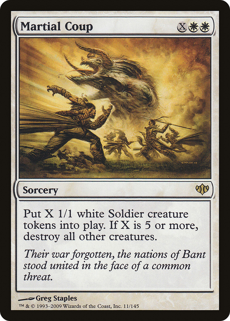 Image of Martial Coup (CON-011) - Conflux Foil
