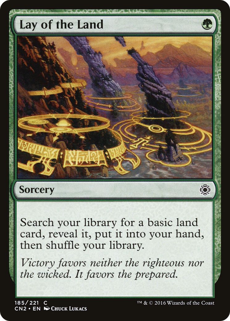 Image of Lay of the Land (CN2-185) - Conspiracy: Take the Crown Foil