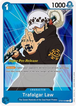 Image of Trafalgar Law (ST03-008) - Super Pre-Release Starter Deck 3: The Seven Warlords of the Sea