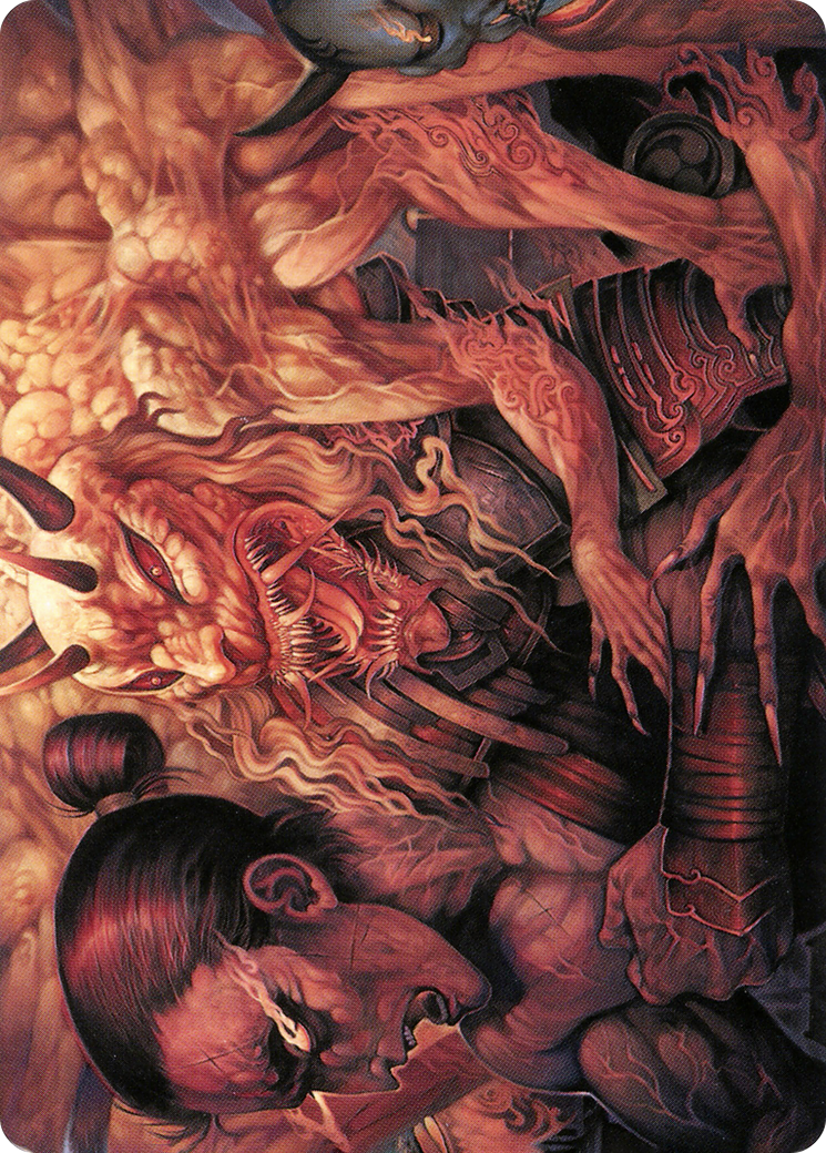 Image of Gift of Wrath // Gift of Wrath (ANEO-011) - Neon Dynasty Art Series (Borderless)