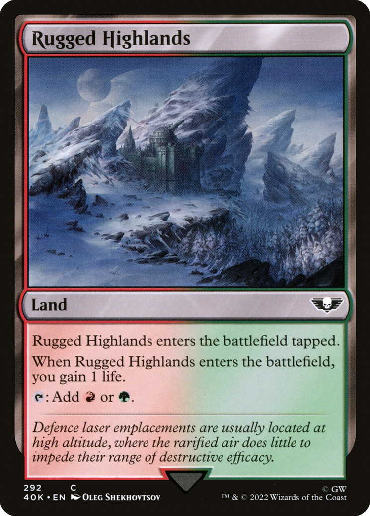 Image of Rugged Highlands (40K-292) - Warhammer 40,000 Commander