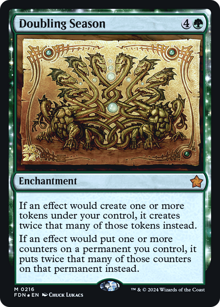 Image of Doubling Season (PRE-216) - Foundations Promos: (enchantment) Foil