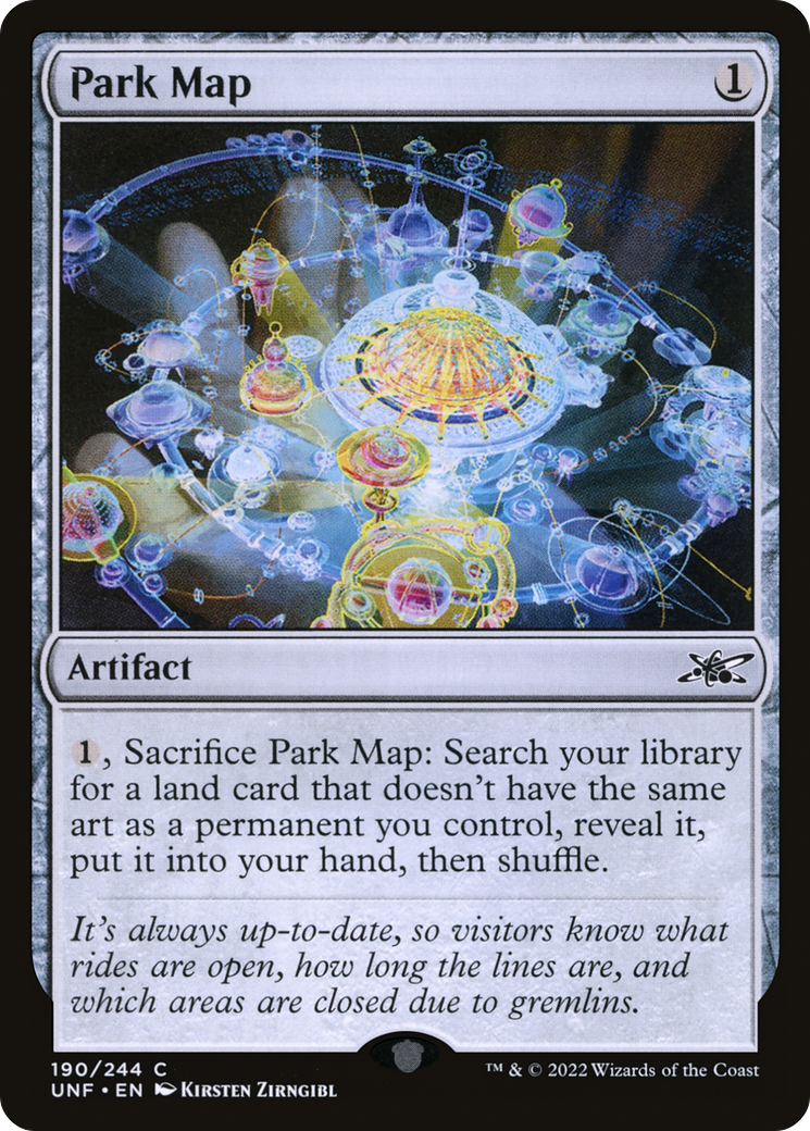 Image of Park Map (UNF-190) - Unfinity