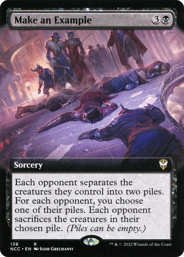 Image of Make an Example (Extended Art) (NCC-138) - New Capenna Commander: (Extended Art)