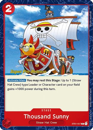 Image of Thousand Sunny (ST01-017) - Super Pre-Release Starter Deck 1: Straw Hat Crew