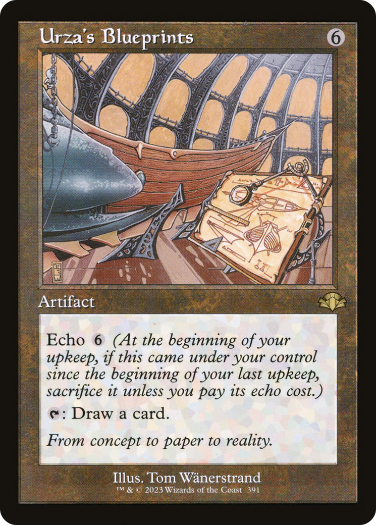 Image of Urza's Blueprints (Retro Frame) (DMR-391) - Dominaria Remastered Foil
