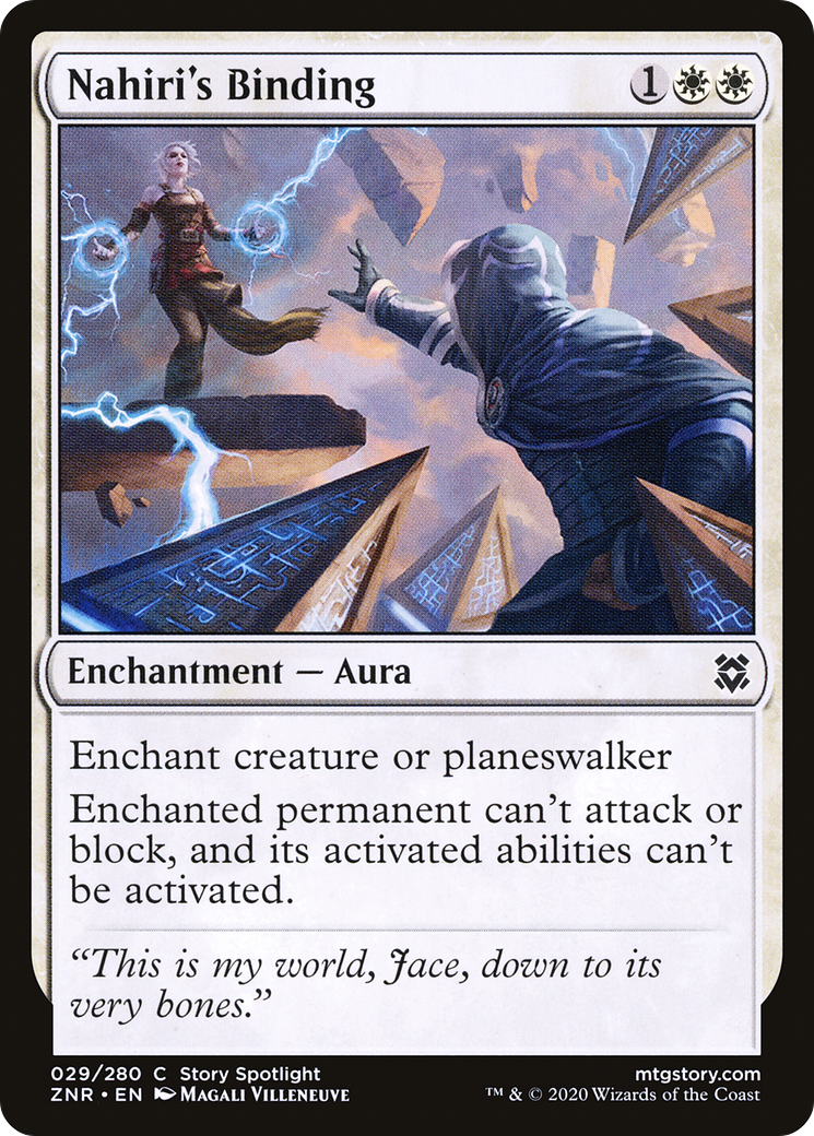 Image of Nahiri's Binding (ZNR-029) - Zendikar Rising Foil