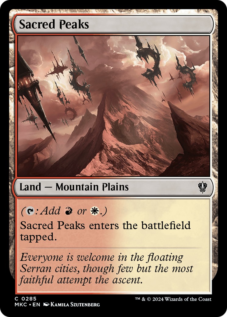 Image of Sacred Peaks (MKC-285) - Murders at Karlov Manor Commander