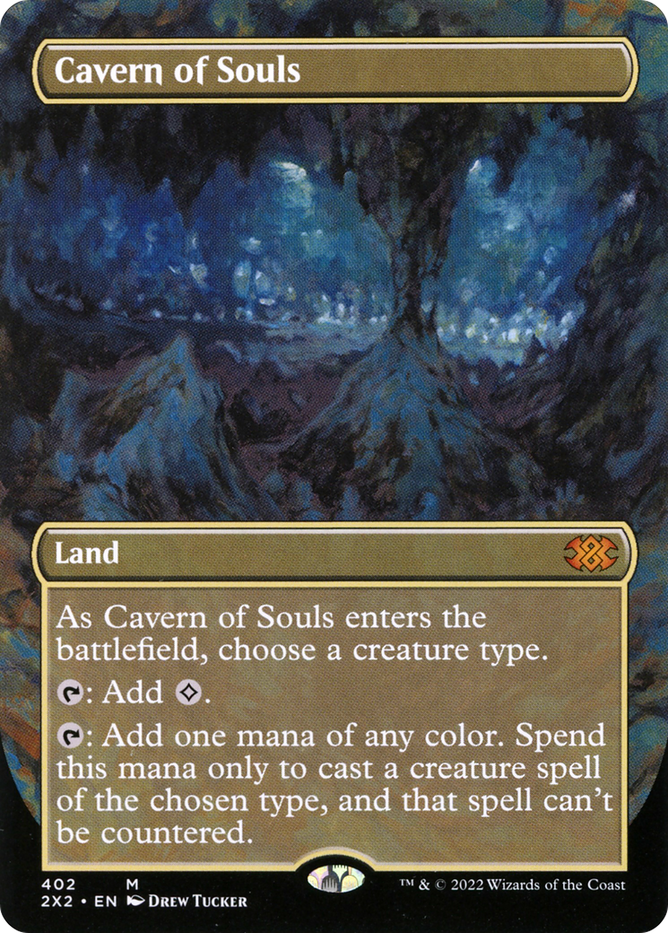 Image of Cavern of Souls (Borderless) (2X2-402) - Double Masters 2022 (Borderless) Foil