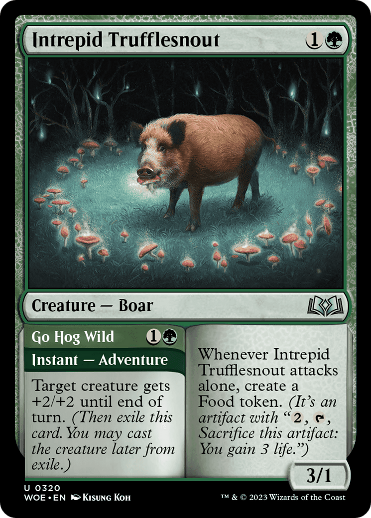 Image of Intrepid Trufflesnout (WOE-320) - Wilds of Eldraine