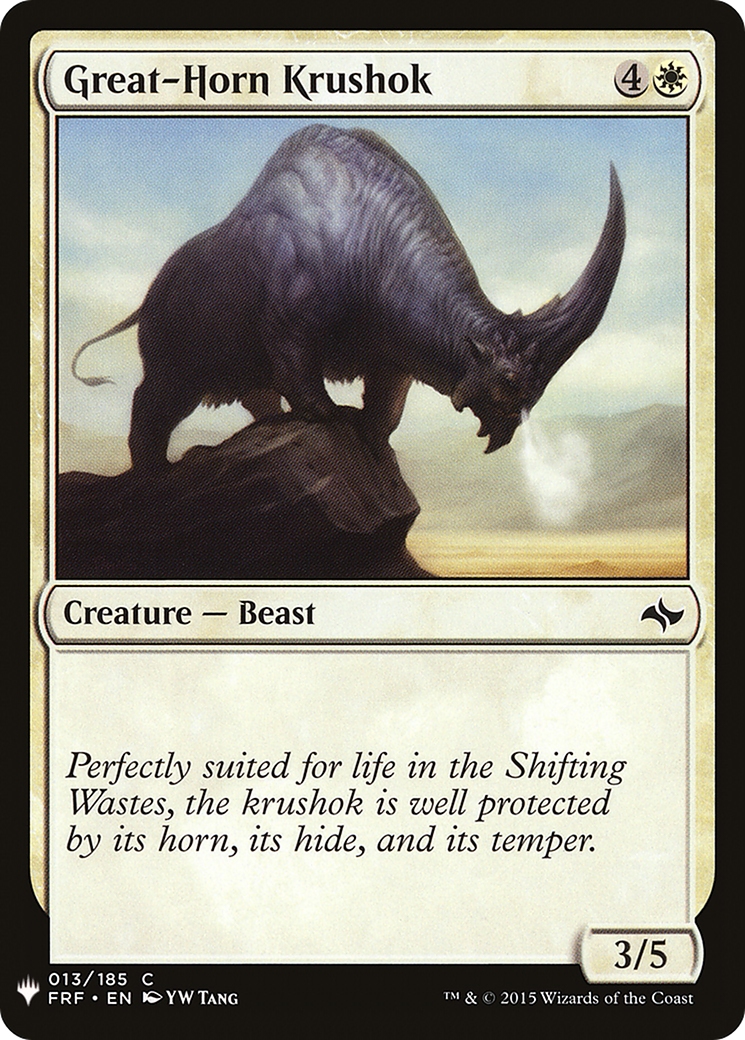 Image of Great-Horn Krushok (LIST-013) - The List