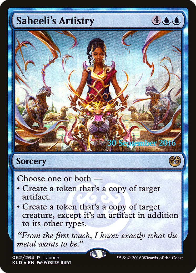 Image of Saheeli's Artistry (LARP-062) - Kaladesh Promos Foil