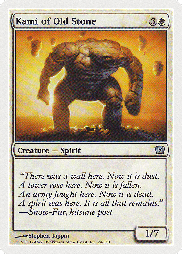 Image of Kami of Old Stone (9ED-024) - 9th Edition