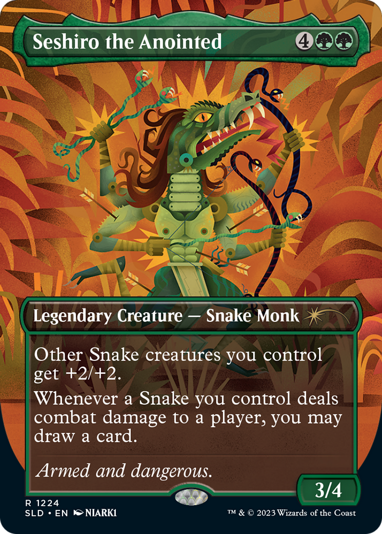 Image of Seshiro the Anointed (SLD-1224) - Secret Lair Drop (Borderless) Foil