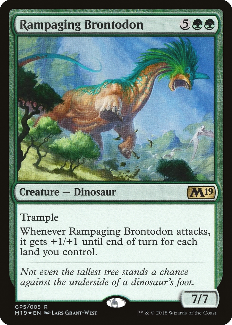 Image of Rampaging Brontodon (2018 Gift Pack) (GBP-GP5) - M19 Gift Pack Foil
