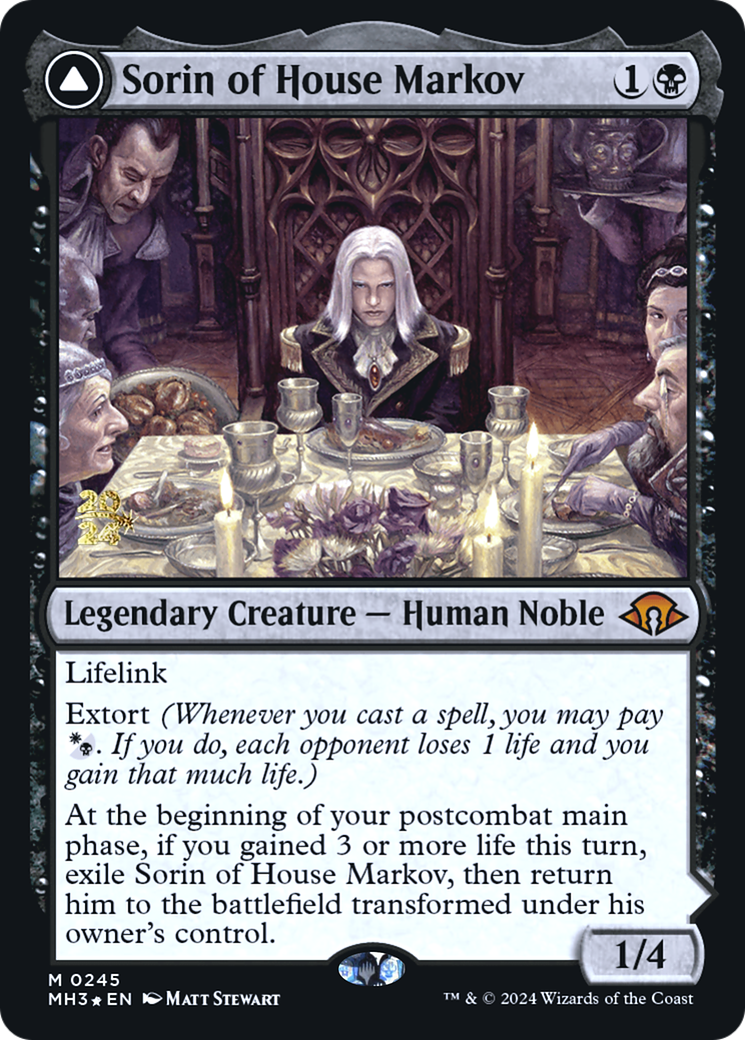 Image of Sorin of House Markov (PRE-245) - Modern Horizons 3 Promos Foil