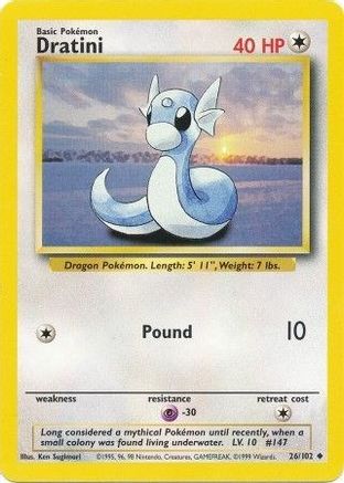 Image of Dratini 026/102  Base Set - Uncommon