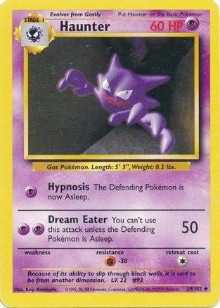 Image of Haunter 029/102  Base Set - Uncommon