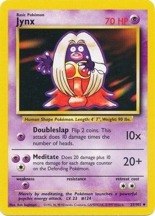 Image of Jynx 031/102  Base Set - Uncommon