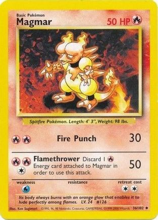 Image of Magmar 036/102  Base Set - Uncommon