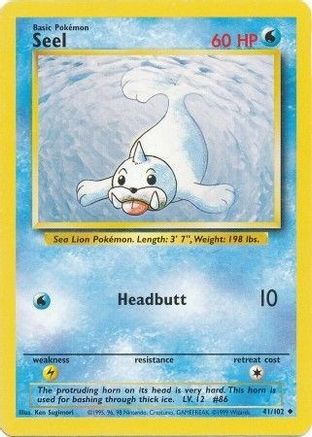 Image of Seel 041/102  Base Set - Uncommon