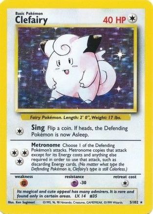 Image of Clefairy 005/102  - Holofoil Base Set - Holo Rare