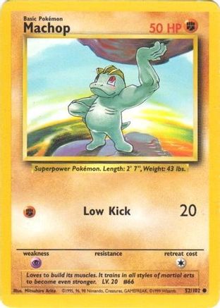 Image of Machop 052/102  Base Set - Common