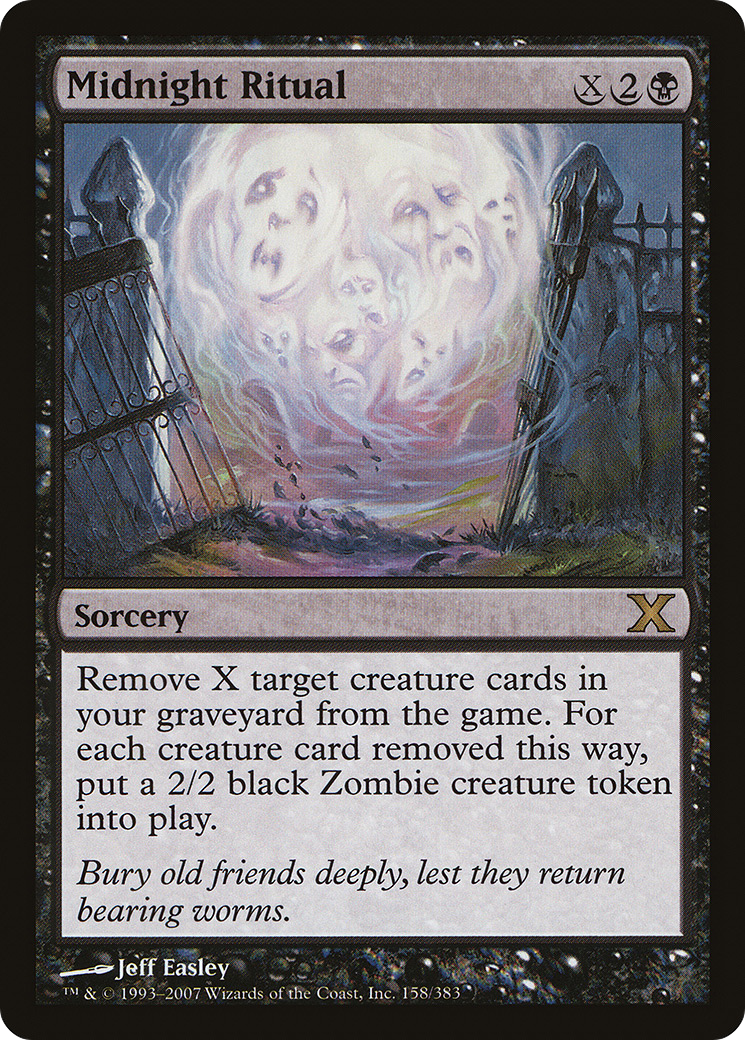 Image of Midnight Ritual (10E-158) - Tenth Edition Foil