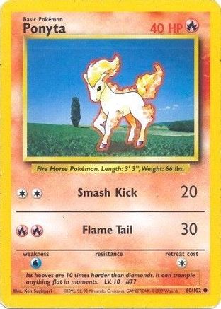 Image of Ponyta 060/102  Base Set - Common