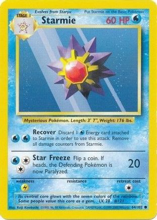 Image of Starmie 064/102  Base Set - Common