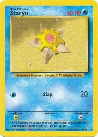 Image of Staryu 065/102  Base Set - Common