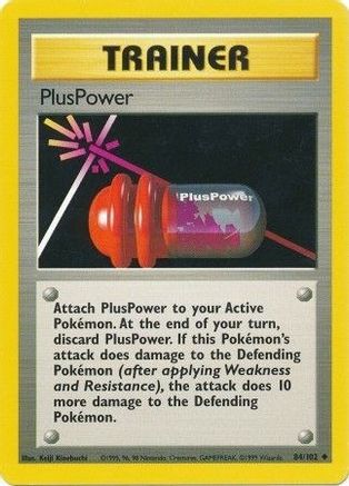 Image of PlusPower 084/102  Base Set - Uncommon