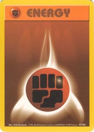 Image of Fighting Energy 097/102  Base Set - Common