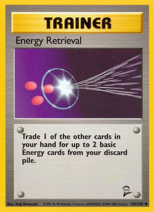Image of Energy Retrieval 110/130  Base Set 2 - Uncommon