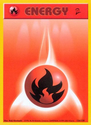 Image of Fire Energy 126/130  Base Set 2 - Common