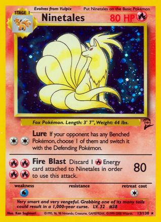 Image of Ninetales 013/130  - Holofoil Base Set 2 - Holo Rare